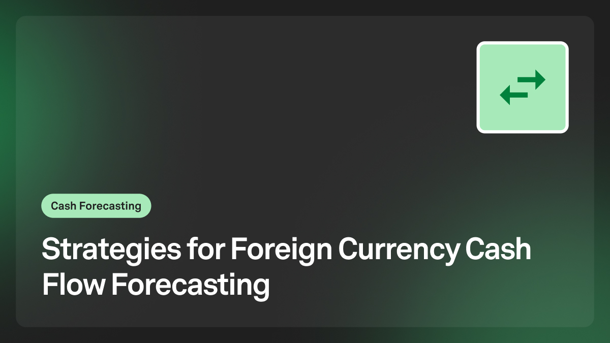 fx cash flow forecasting