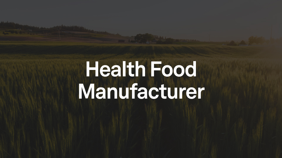 health food manufacturer