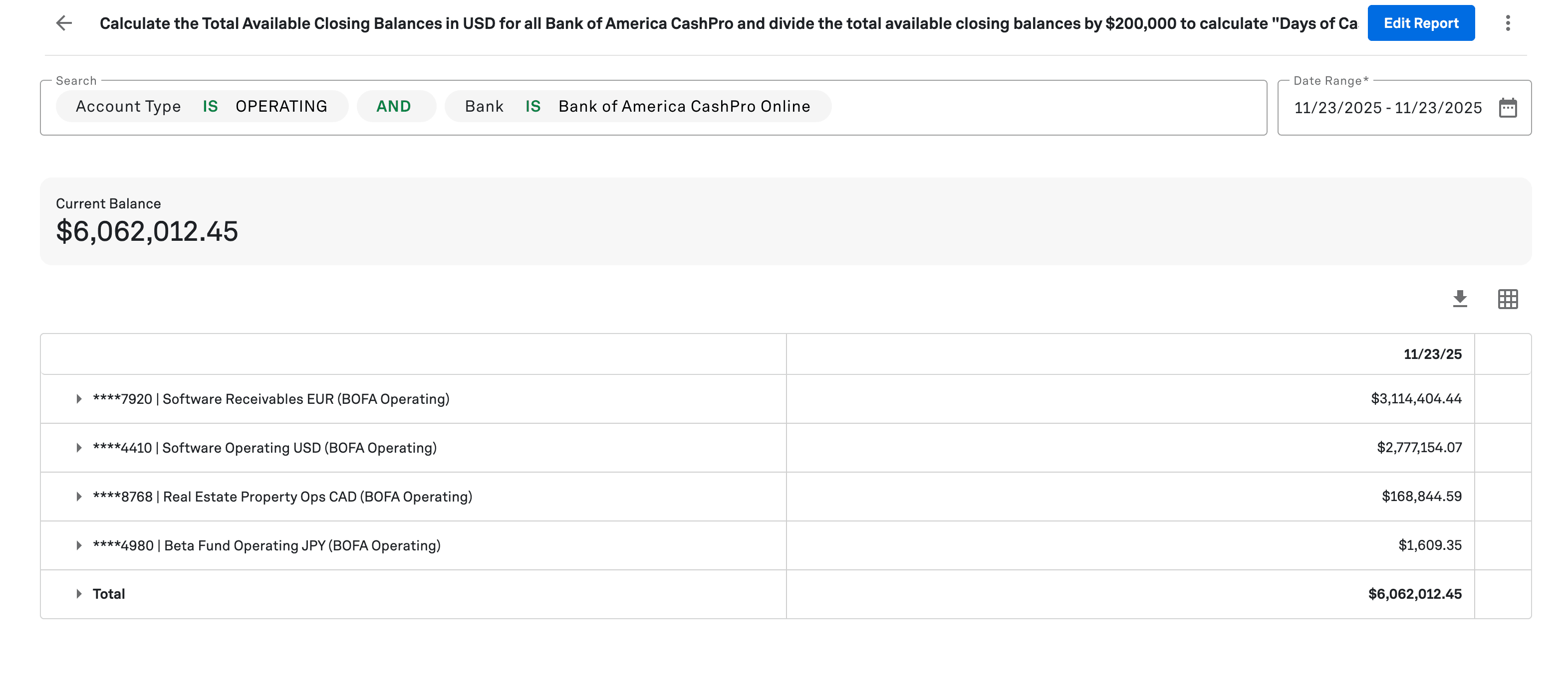Save the prompt as a report